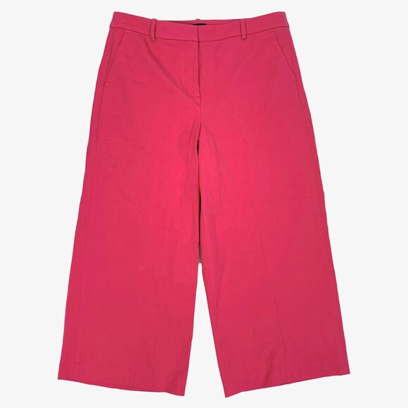 J.CREW Remy Wide-Leg Cropped Pant 16 Snapdragon Pink Statement Piece NWT B27 - Picture 2 of 6